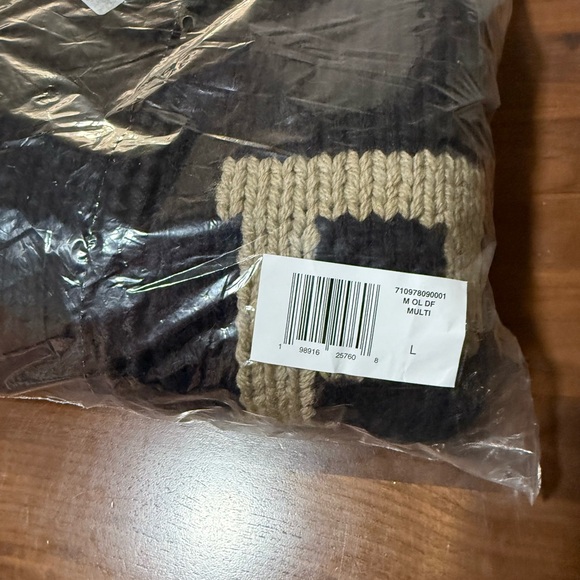 POLO RALPH LAUREN Wool Shawl-Collar Cardigan Black Olive Combo Men’s Size Large - Picture 9 of 11